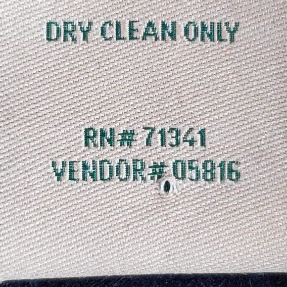 LL Bean Duffle Coat Mens L Large Navy Blue Wool Toggle Jacket Hood Vintage - Picture 8 of 10